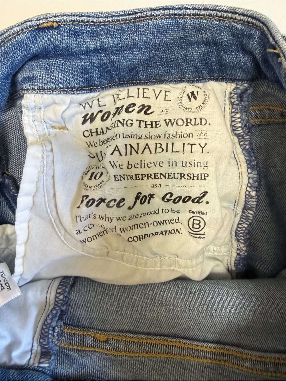 Frank & Eileen Derry Signature Jean Straight Frayed Hem Denim Jean Size 25 - Picture 10 of 13